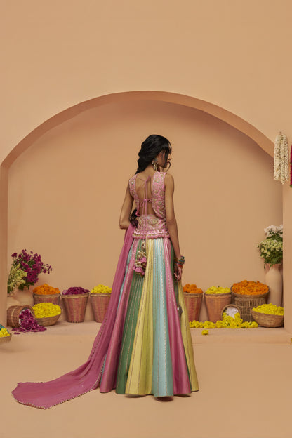 Lavender Pink Lehenga Set