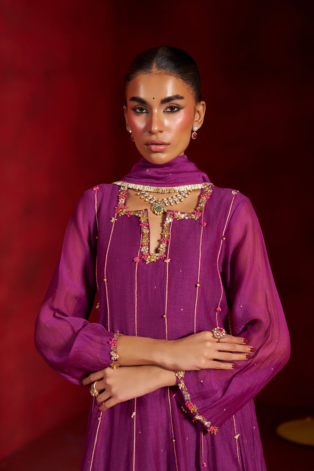 Purple Ghungroo Kurta Set