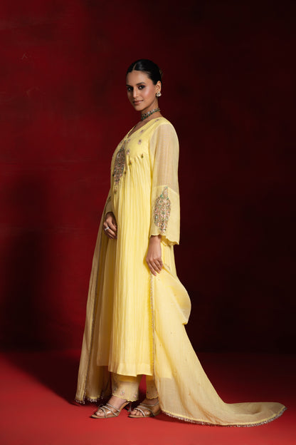 Yellow Marodi Kurta