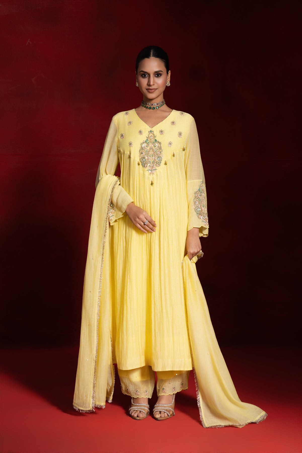 Yellow Marodi Kurta