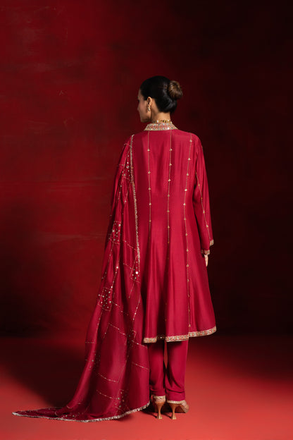 Red Mirror Dhoti