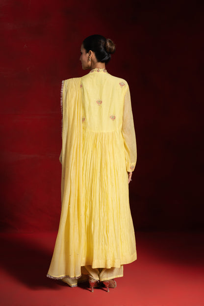 Yellow Butta Kurta