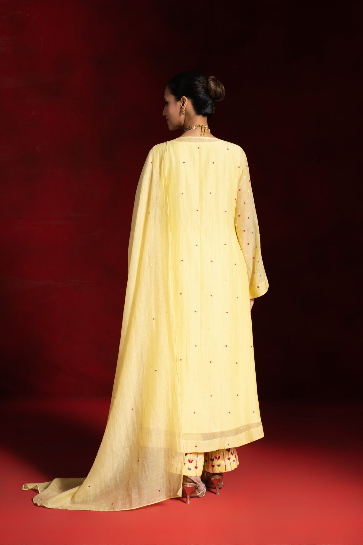 Yellow Moti Kurta