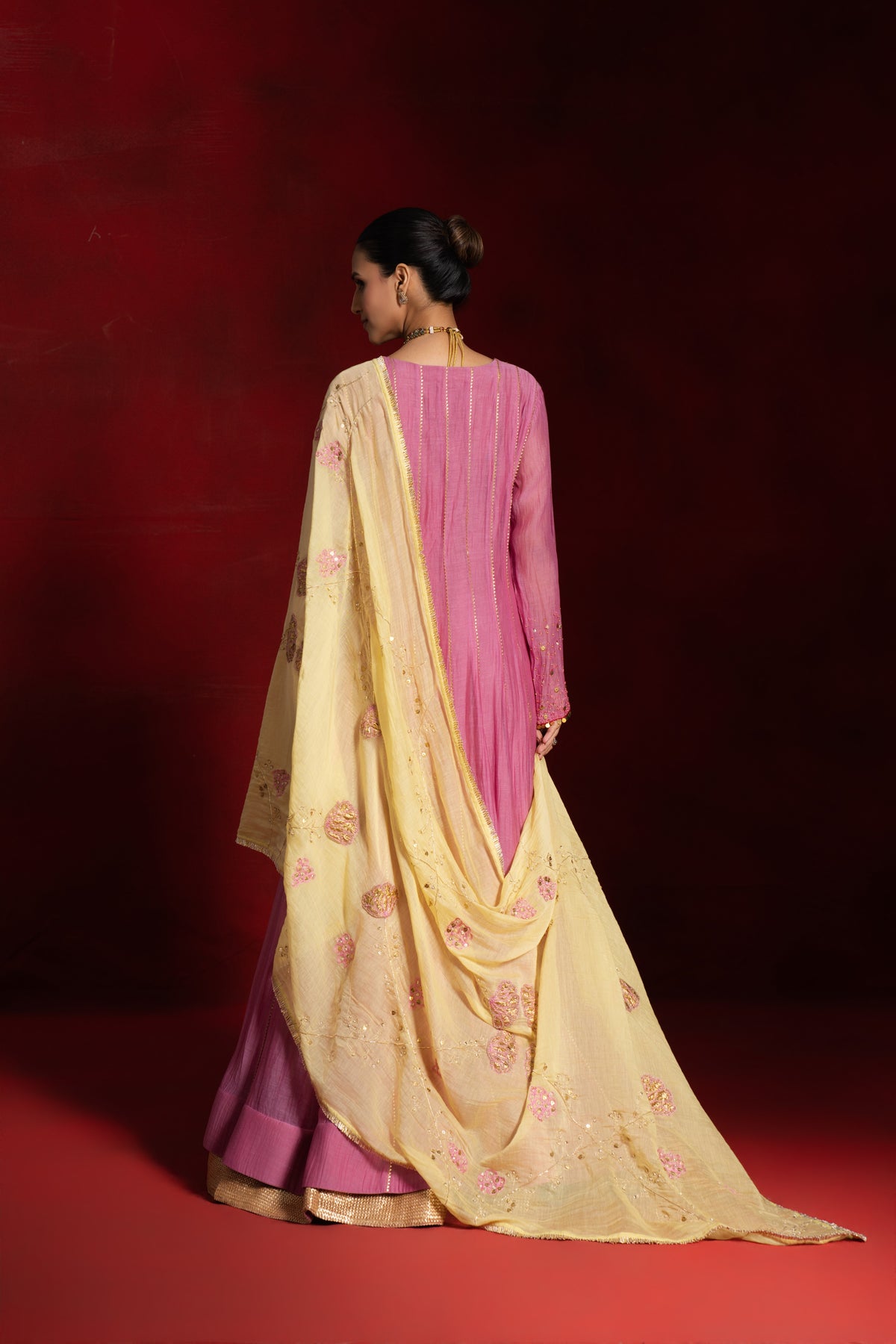 Lavender Pink Anarkali