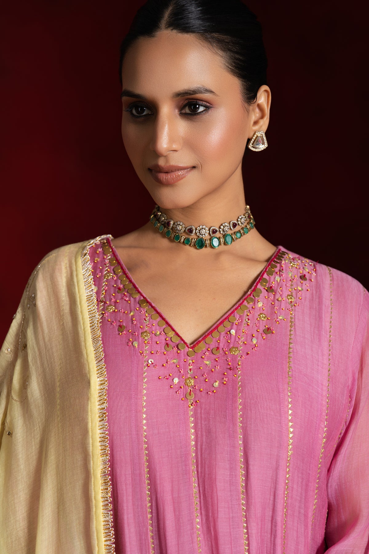 Lavender Pink Anarkali