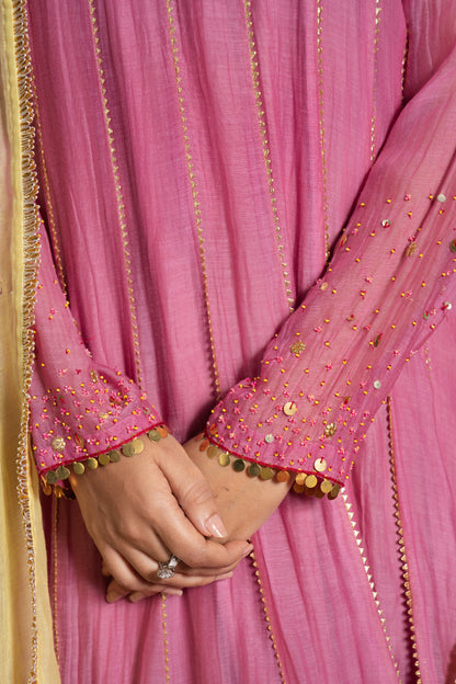 Lavender Pink Anarkali