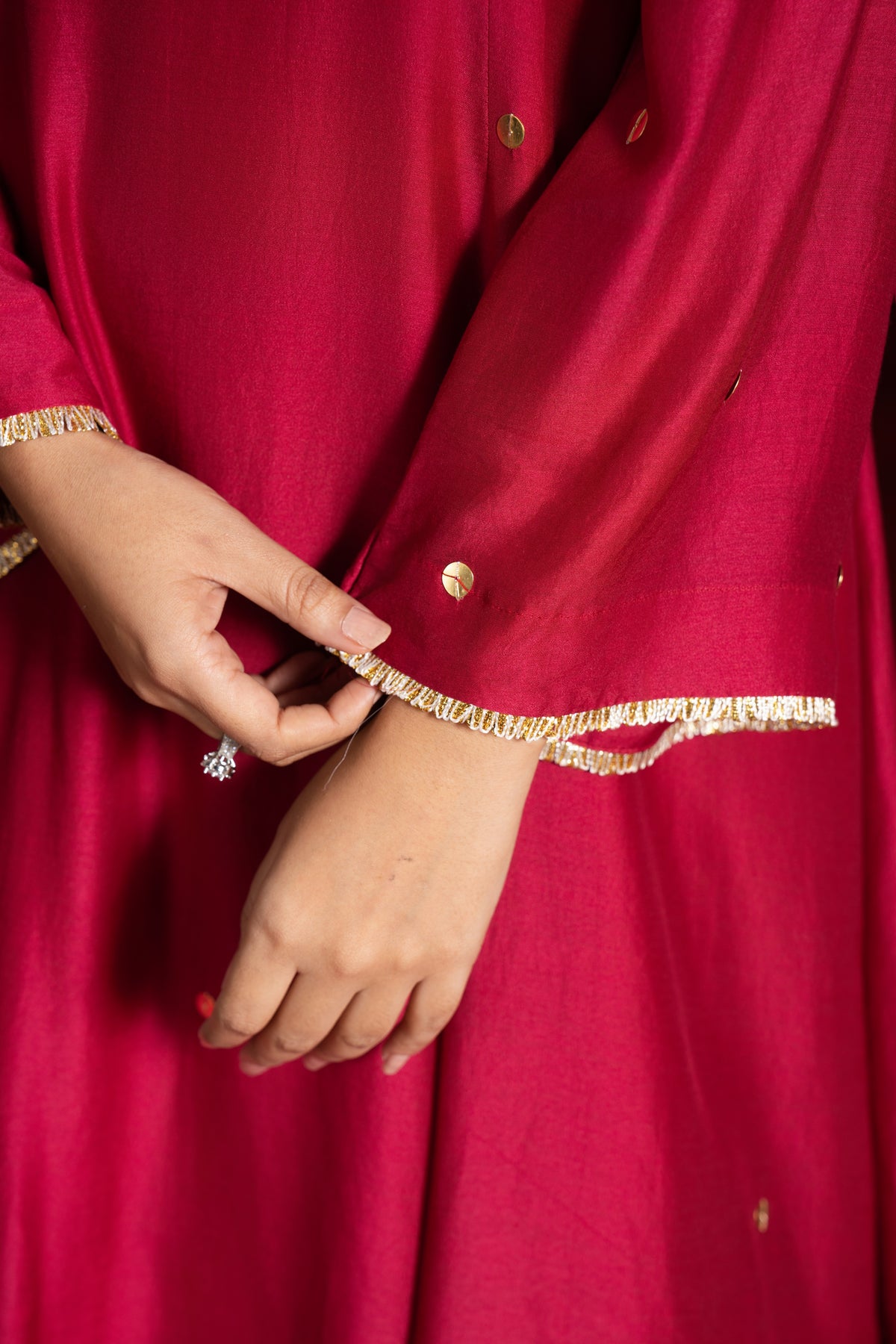 Red Tikki Kurta