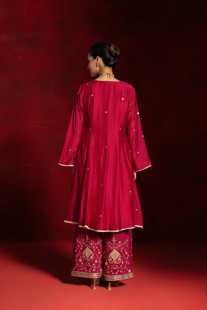 Red Tikki Kurta