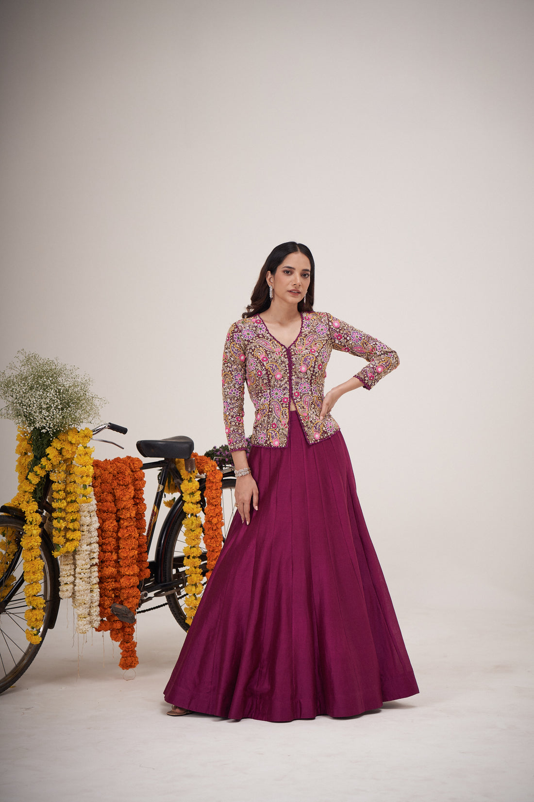 Bagicha Jacket Ghagra Set