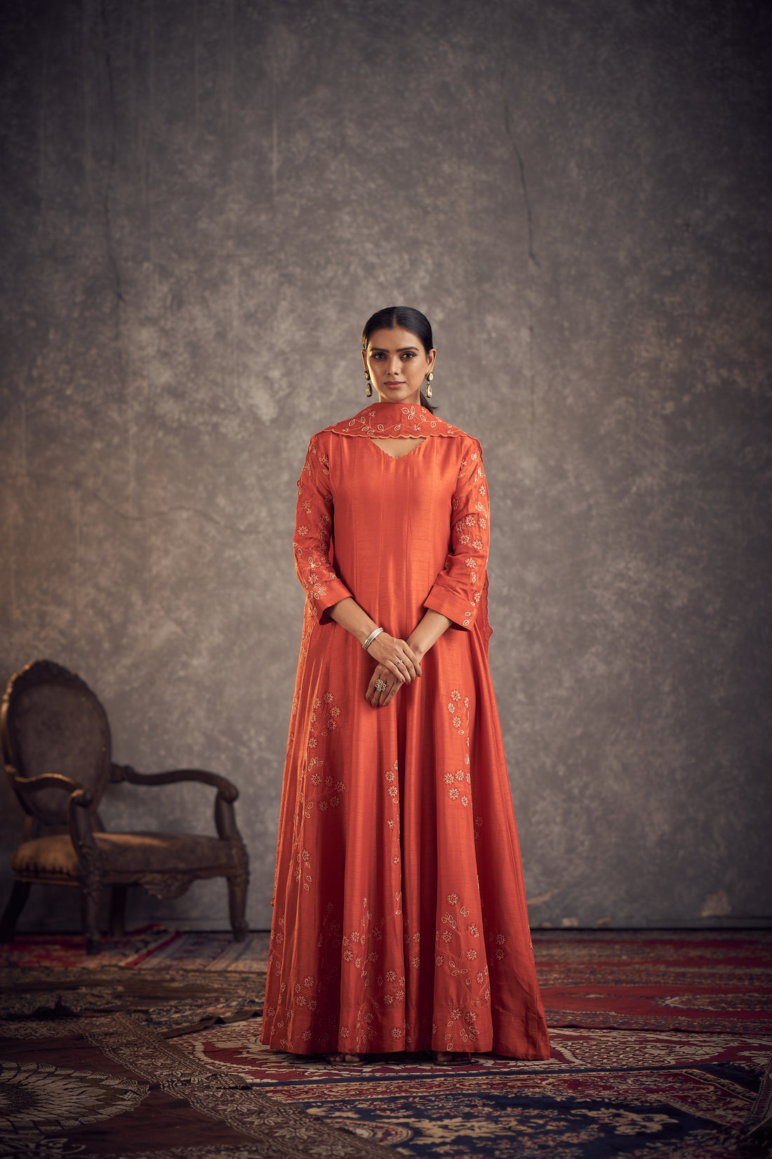 Kallidar anarkali set